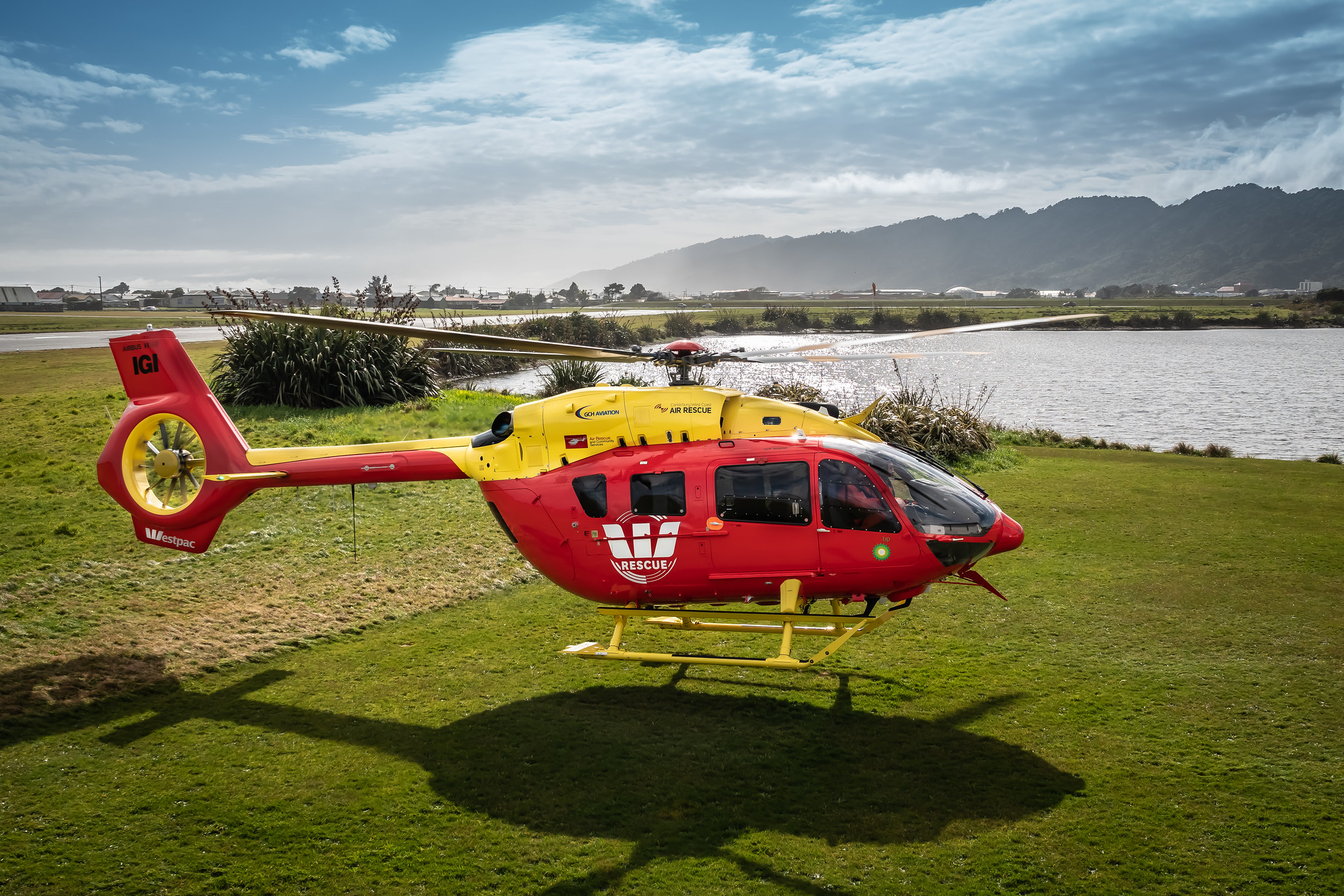 Westpac Rescue Helicopter (ZK-IGI) in Greymouth