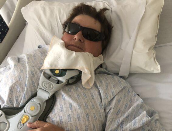 Hūhana Carter in hospital