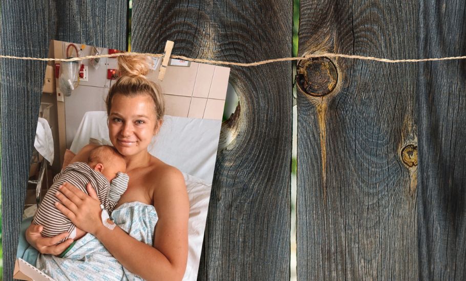 Ally with baby Archer