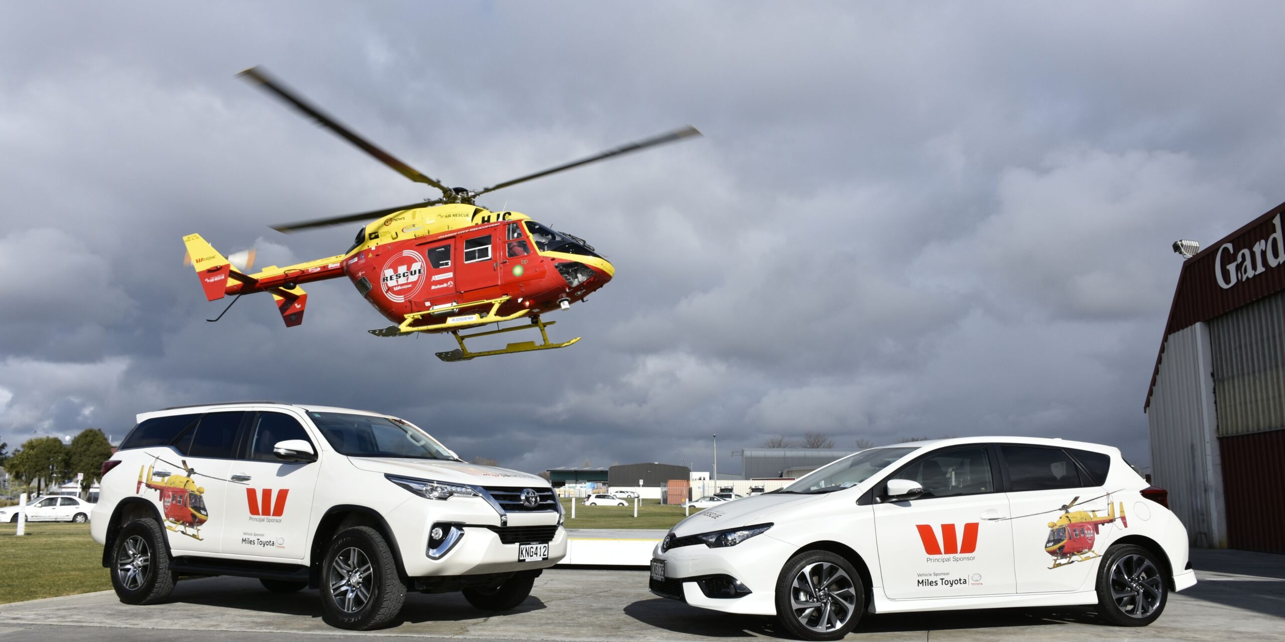 Cars and helicopters