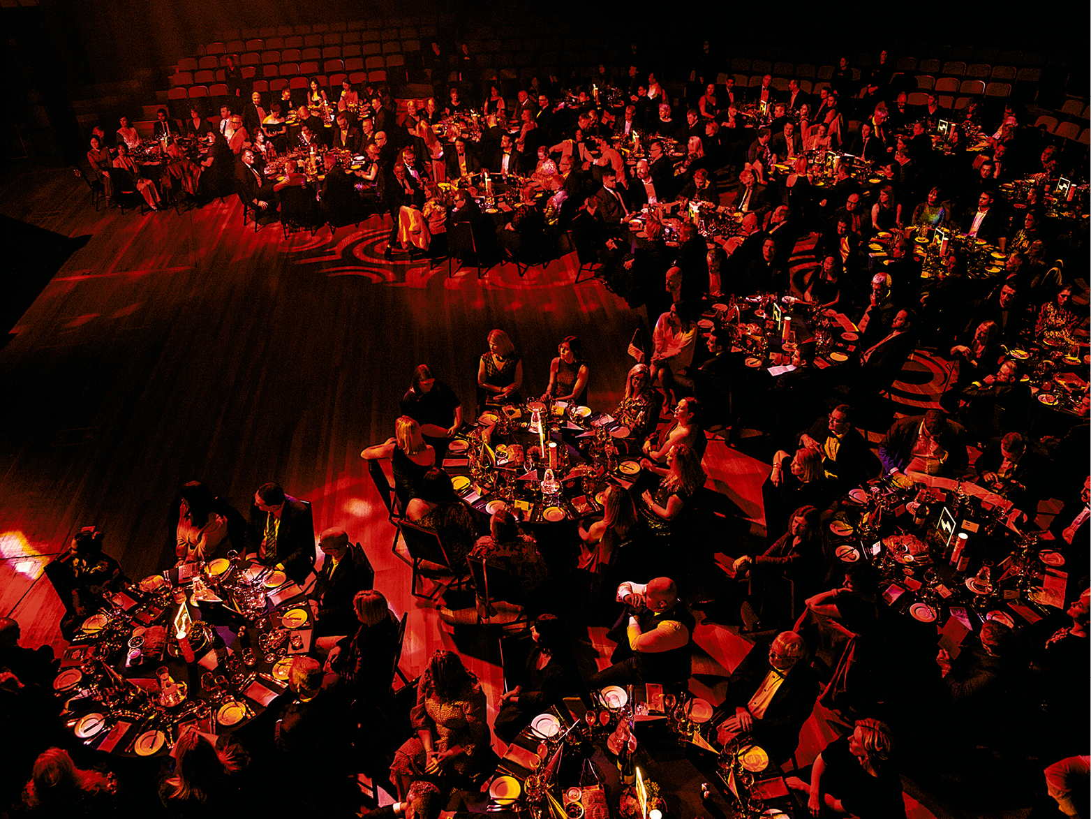 the filled dinner space