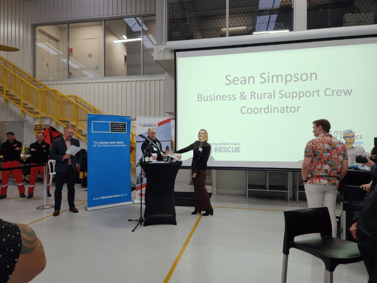 Sean and Leanne at the business canterbury event