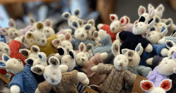 knitted bears