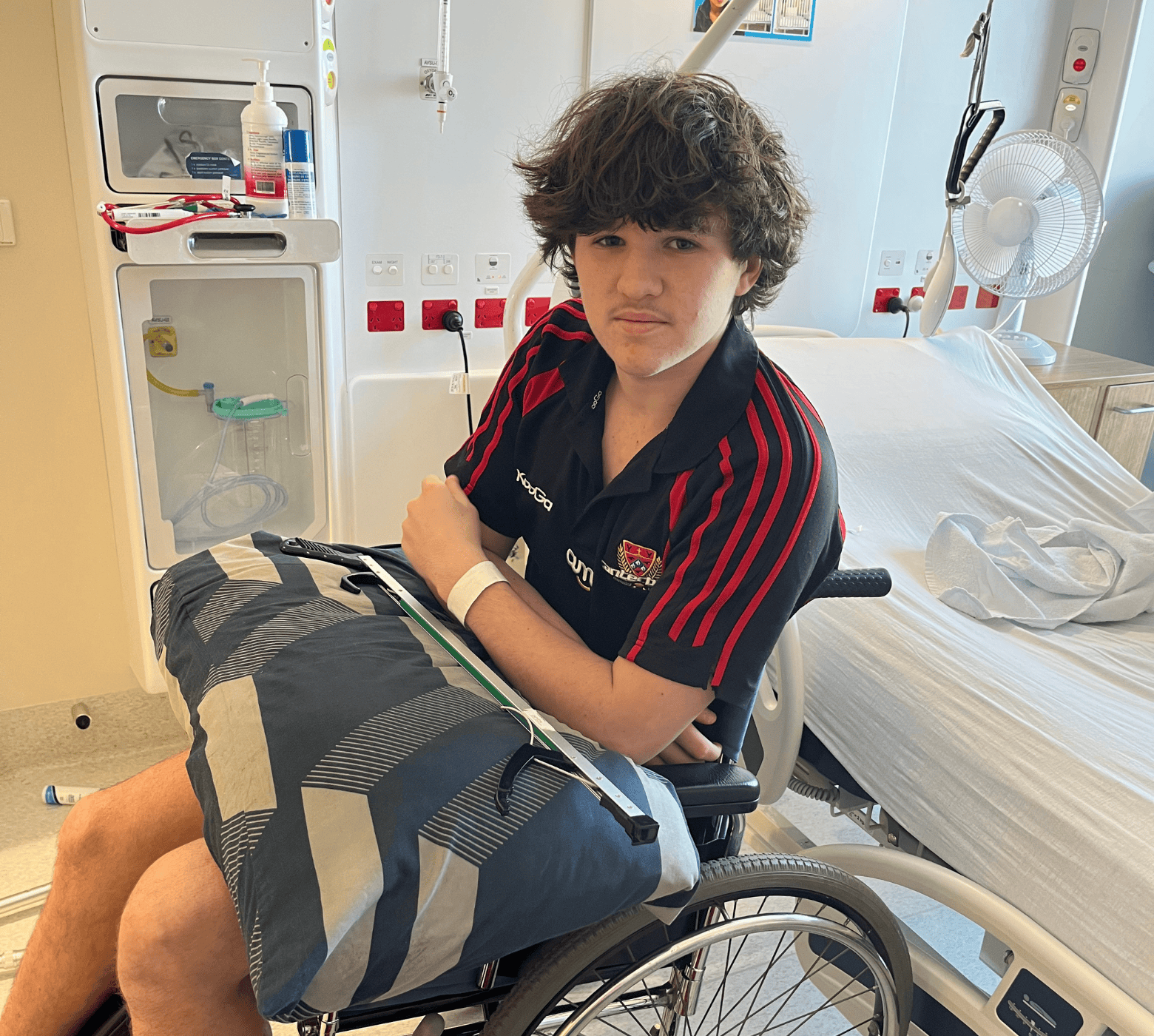 riley in hospital