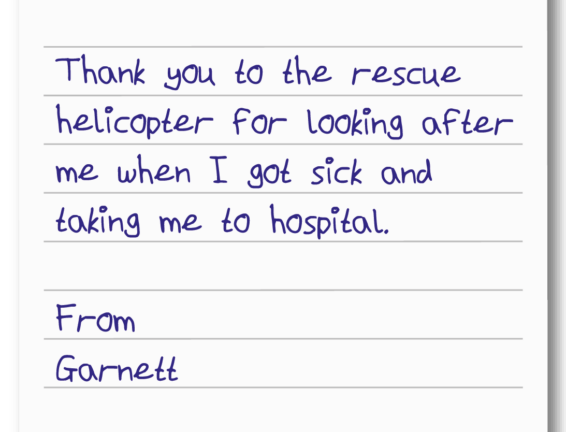 A handwritten note from Garnett