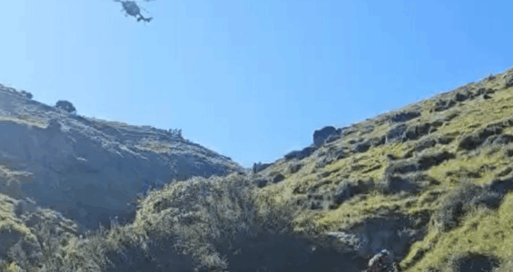 Patrice's rescue from the Port Hills