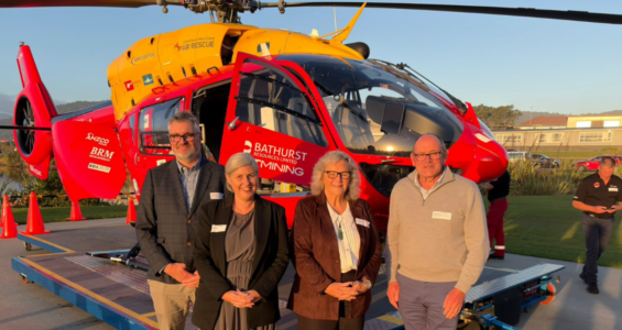 The welcome of the H145 Westpac Rescue Helicopter